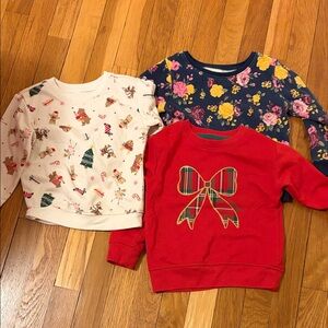 Festive Kids Sweatshirt Trio 3t